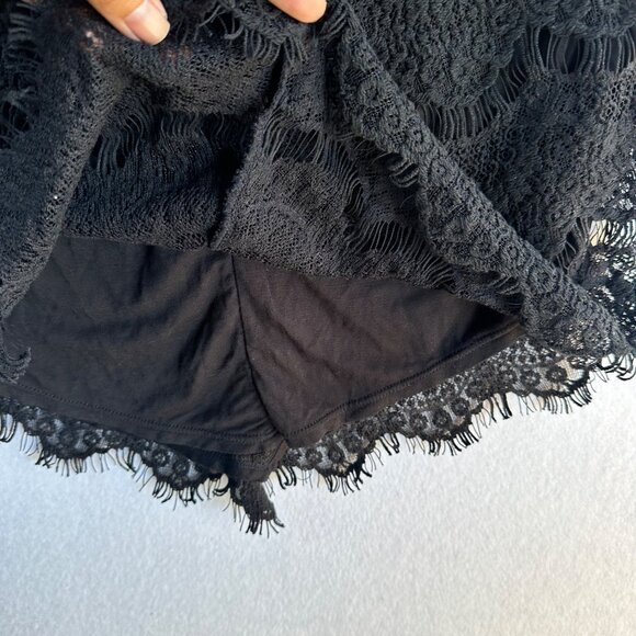 NWT Free People Intimately Dress Womens Small Black Lace Goth Chic Fairy Grunge - Picture 6 of 12